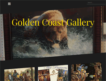 Tablet Screenshot of goldencoastgallery.com